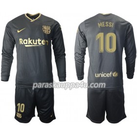FC Barcelona Lionel Messi 10 Lasten Vieraspelipaita 2020-2021 Pitkähihainen (+ shortsit)